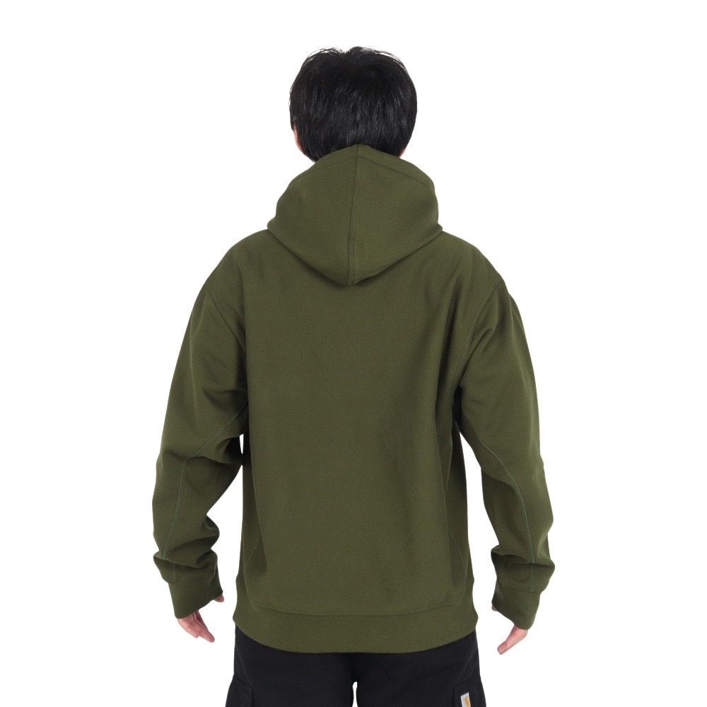 カーハート（CARHARTT）（メンズ）フーデッド アメリカン スクリプト スウェットシャツ I0282792BRXX24FW