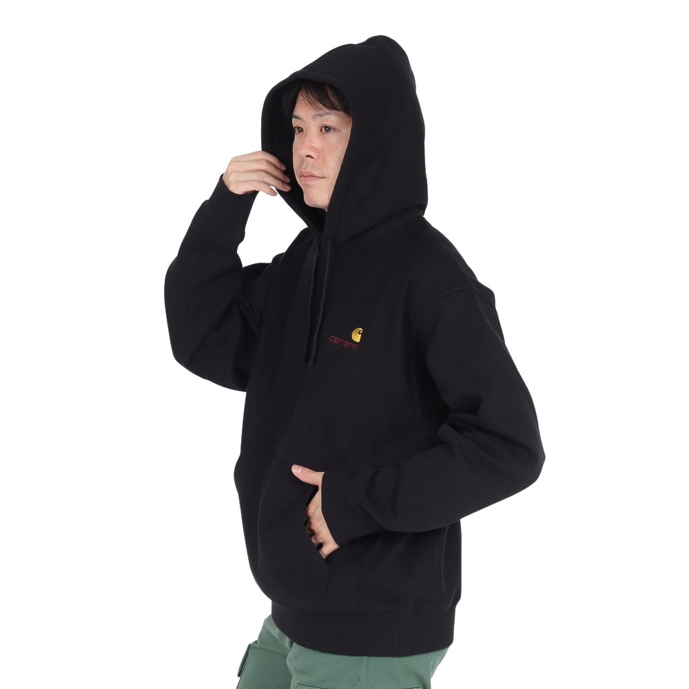 カーハート（CARHARTT）（メンズ）フーデッド アメリカンスクリプト スウェットパーカー I02827989XX24FW