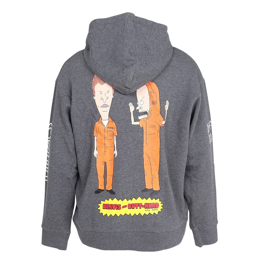 マンハッタンポーテージ（ManhattanPortage）（メンズ）プリントパーカー スウェット BEAVIS AND BUTT-HEAD 25SS-MP-M621 CHARCOAL