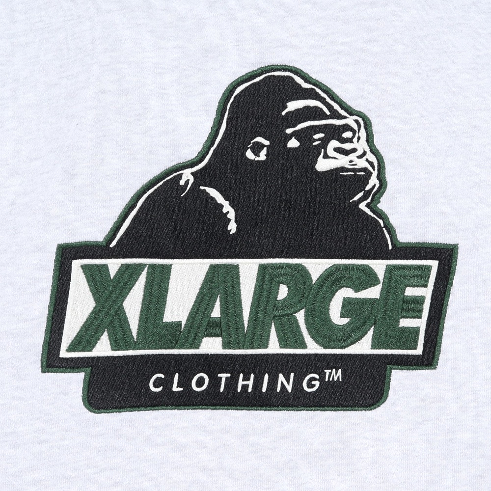 エクストララージ（XLARGE）（メンズ）SLANTED OG ジップ フーデッド スウェットシャツ 101253012004-ASH