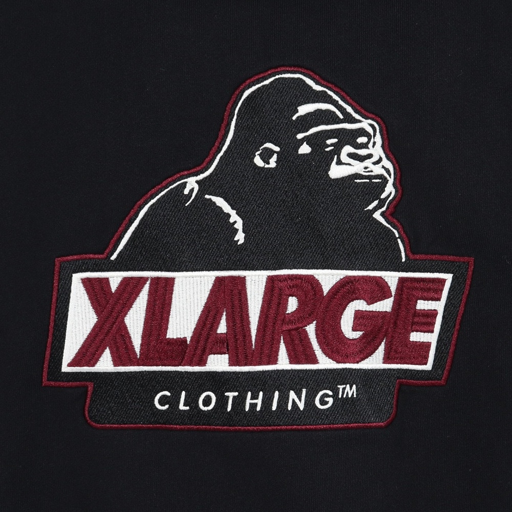 エクストララージ（XLARGE）（メンズ）SLANTED OG ジップ フーデッド スウェットシャツ 101253012004-BLACK