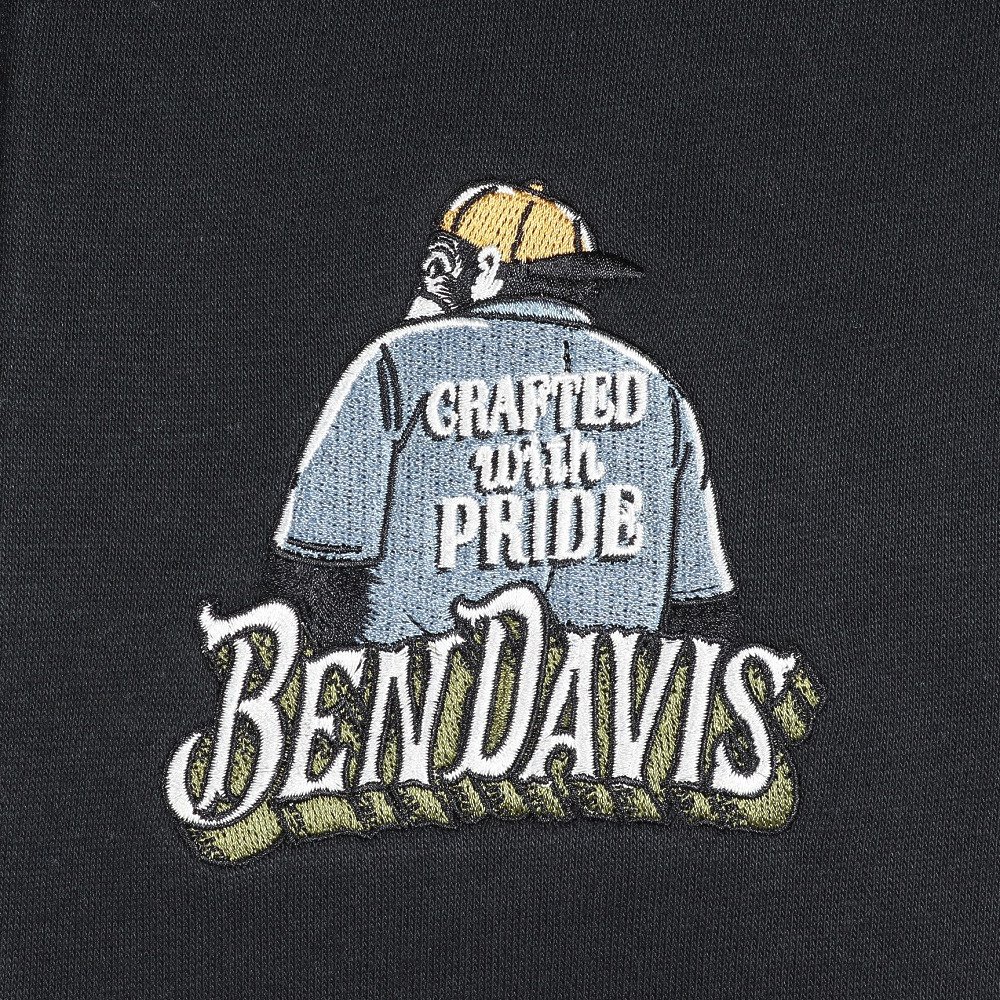 ベンデイビス（BEN DAVIS）（メンズ）バック刺繍ジップパーカー