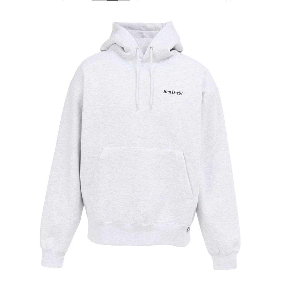 ベンデイビス(BEN DAVIS)刺繍プルパーカー 25780067-ASH(Men’s) ベンデイビス（BEN DAVIS）（メンズ）刺繍プルパーカー 25780067-ASH