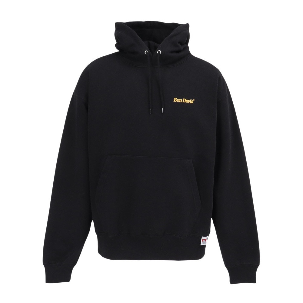 ベンデイビス(BEN DAVIS)刺繍プルパーカー 25780067-BLK(Men’s) ベンデイビス（BEN DAVIS）（メンズ）刺繍プルパーカー 25780067-BLK
