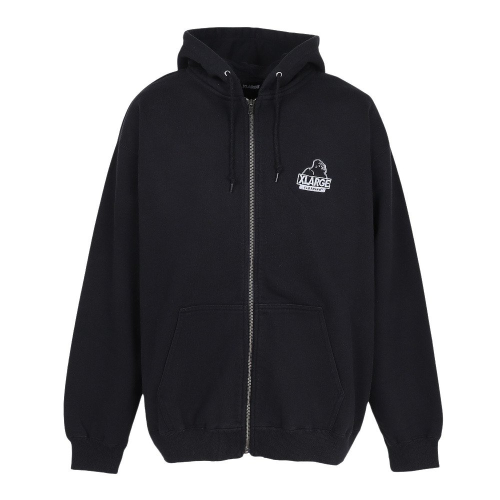 SALE 50%OFF 半額 新品 ブラックパリ アシッド パーカー サイズM セール】【Alfred Alex】Rubber Logo Zip Hoodie/ラバーロゴ