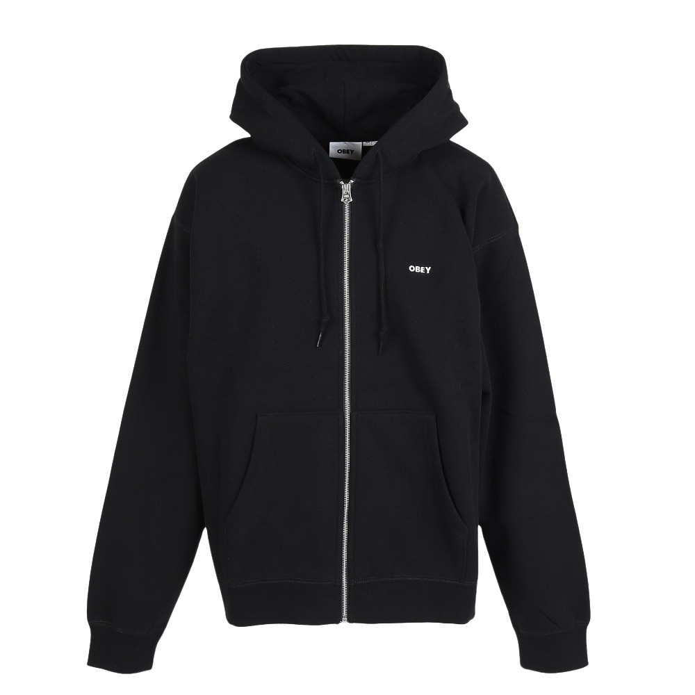 オベイ(OBEY)ESTABLISHED WORKS BOLD ジップ フーディ 112460022BLKO25F(Men’s) オベイ（OBEY）（メンズ）ESTABLISHED WORKS BOLD ジップ フーディ