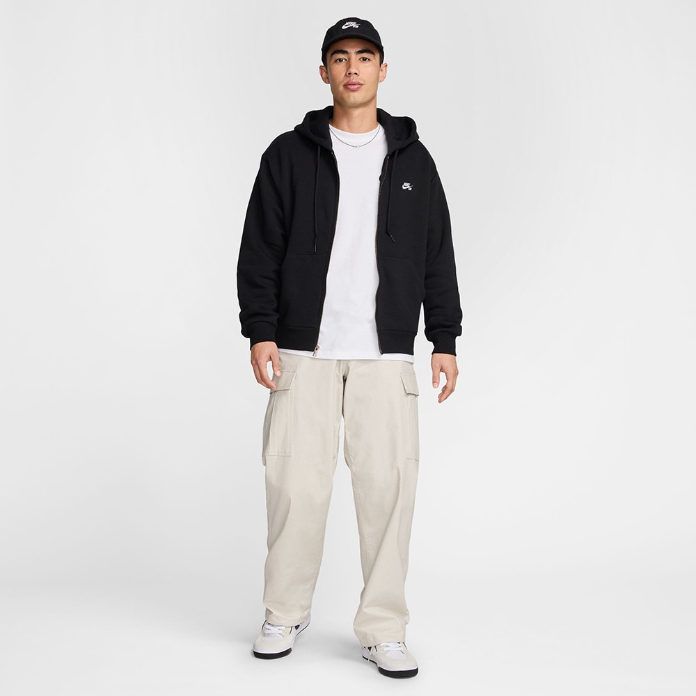 ナイキ（NIKE）（メンズ）SB ESSNTL LO フルジップ フリース スケートボードパーカー FZ8797-010