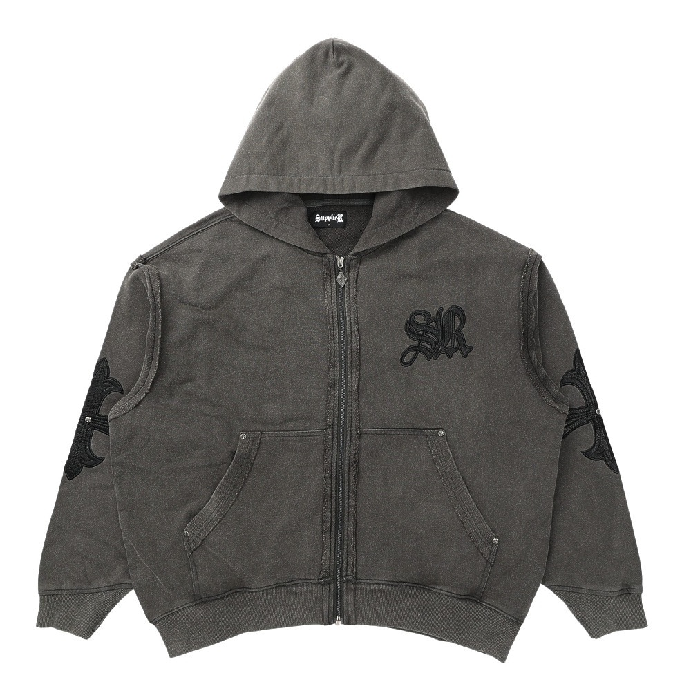 サプライヤー(SUPPLIER)フルール レザー ジップフーディ 2511-08113-00862(Men’s) サプライヤー（SUPPLIER）（メンズ）フルール レザー ジップフーディ