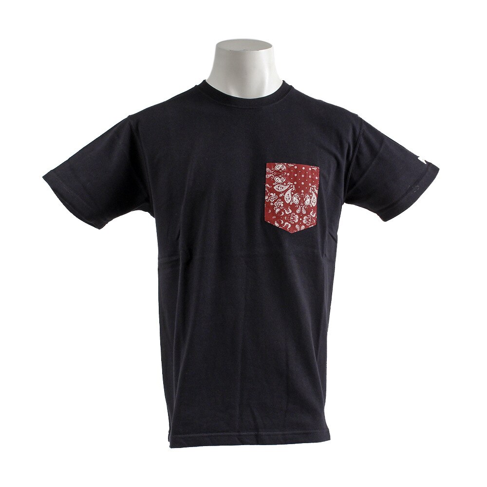  【多少の傷汚れありの為大奉仕】コットン ポケット Tシャツ ペイズリー B 11556809 オンライン価格
