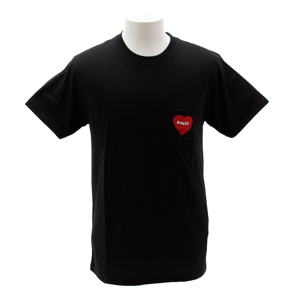  【多少の傷汚れありの為大奉仕】F/HEART ポケットTシャツ S21230001-BLK 
