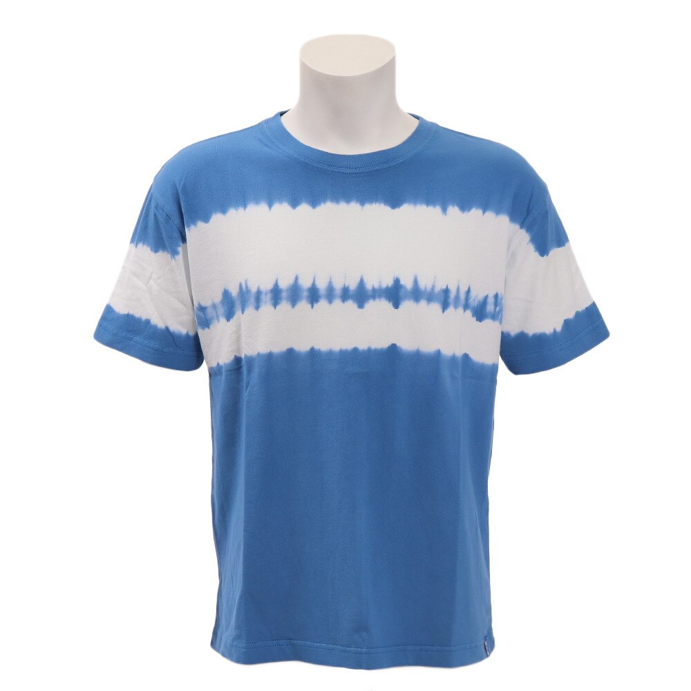  タイダイパネルボーダーTシャツ SAS1857204-1-BLU