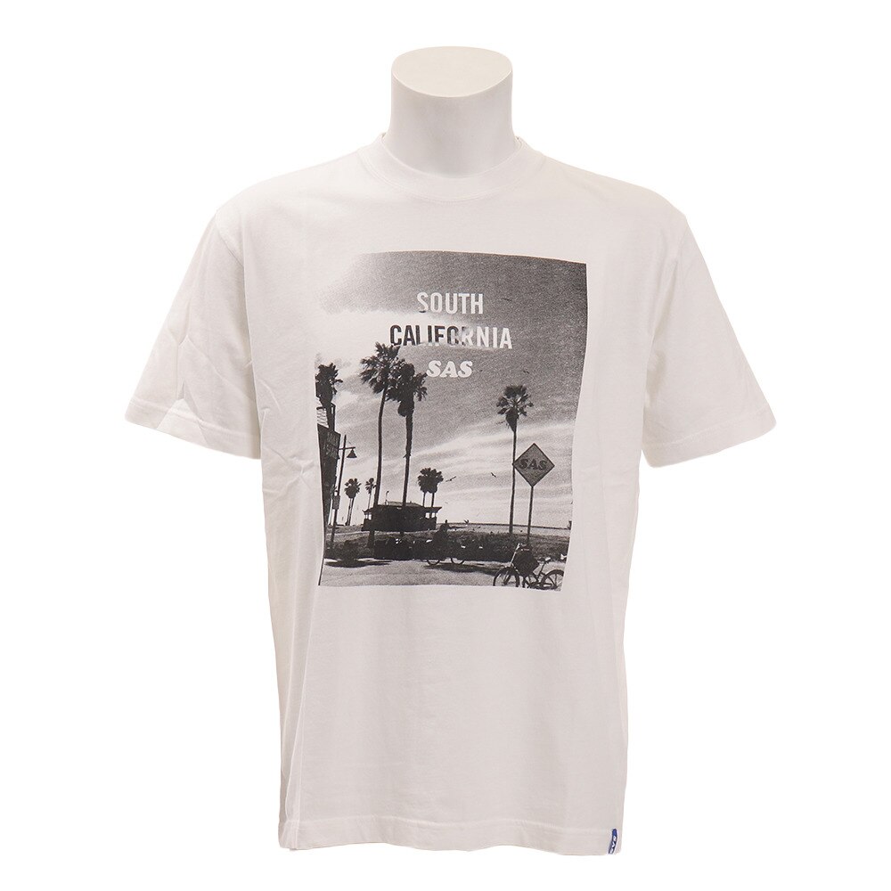  ピグメントフォトTシャツ[SOUTH] SAS1857205-1-WHT