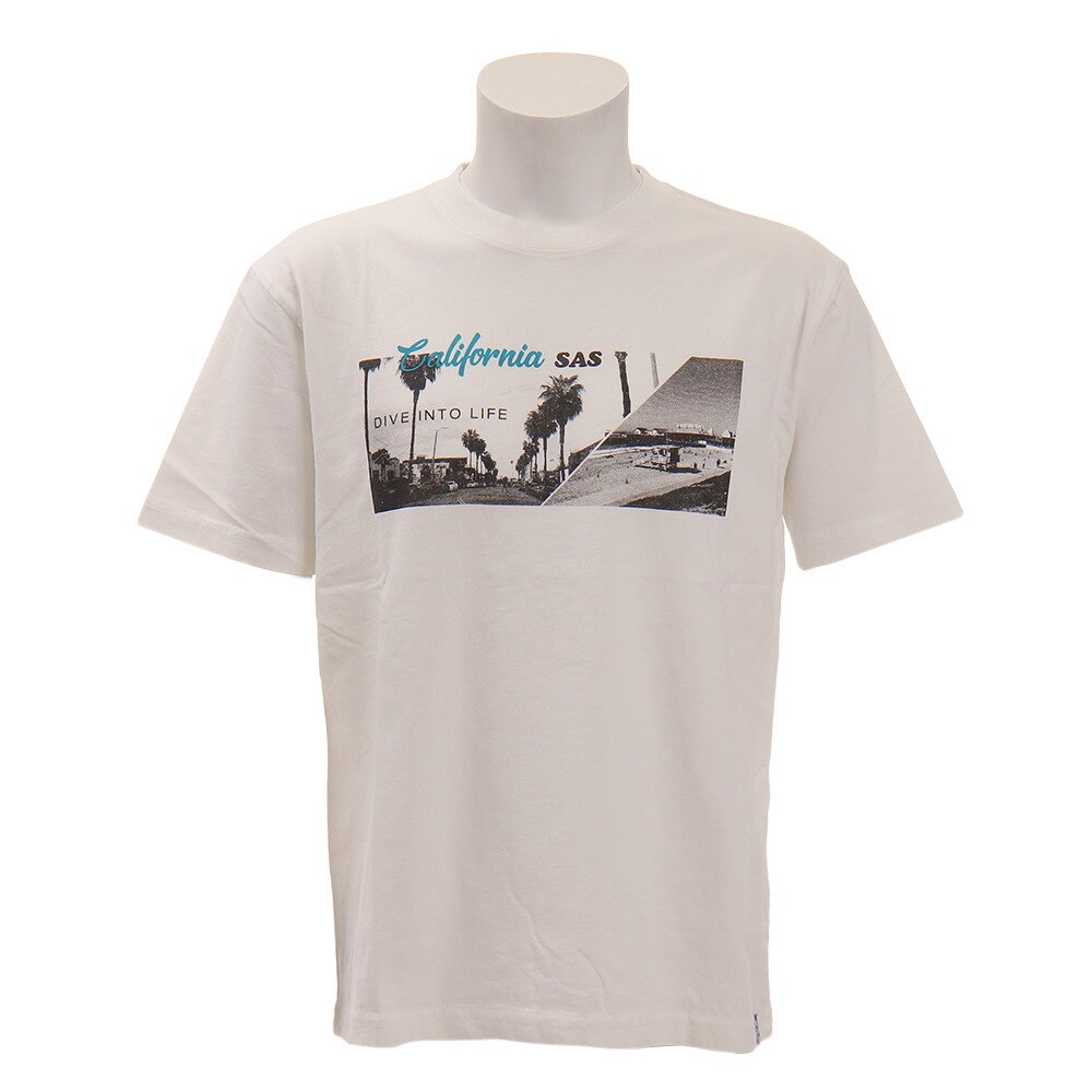  ピグメントフォトTシャツ[DIVE] SAS1857206-1-WHT