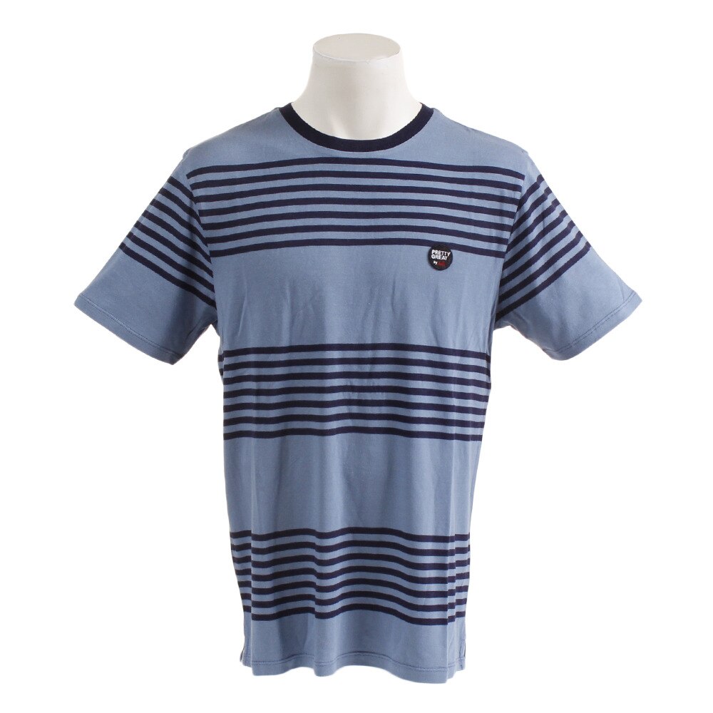  【多少の傷汚れありの為大奉仕】Tシャツ メンズ KECK 半袖 SRSMU07 BLU