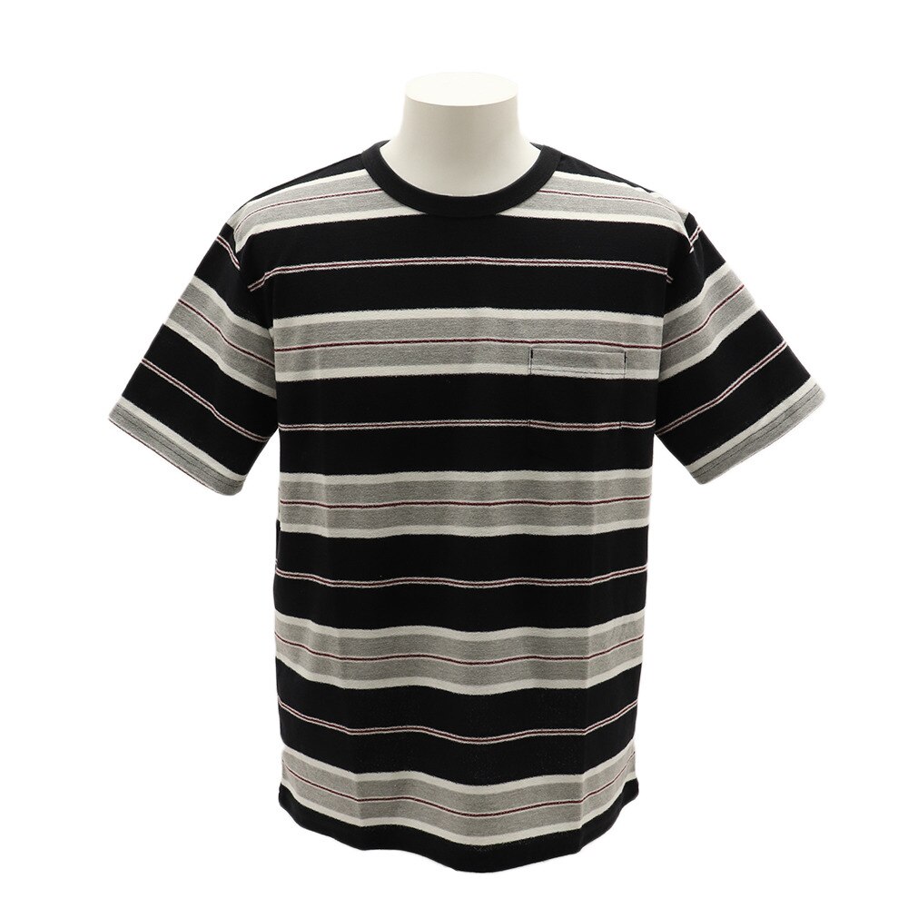  ナシジマルチボーダーTシャツ 9551057-BLK オンライン価格