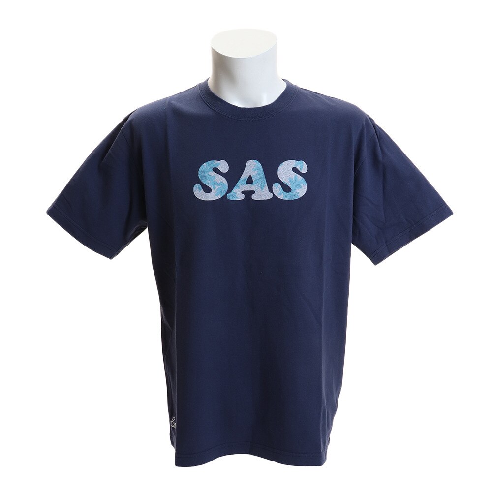  ボタニカルロゴTシャツ SAS1917203-3-NVY