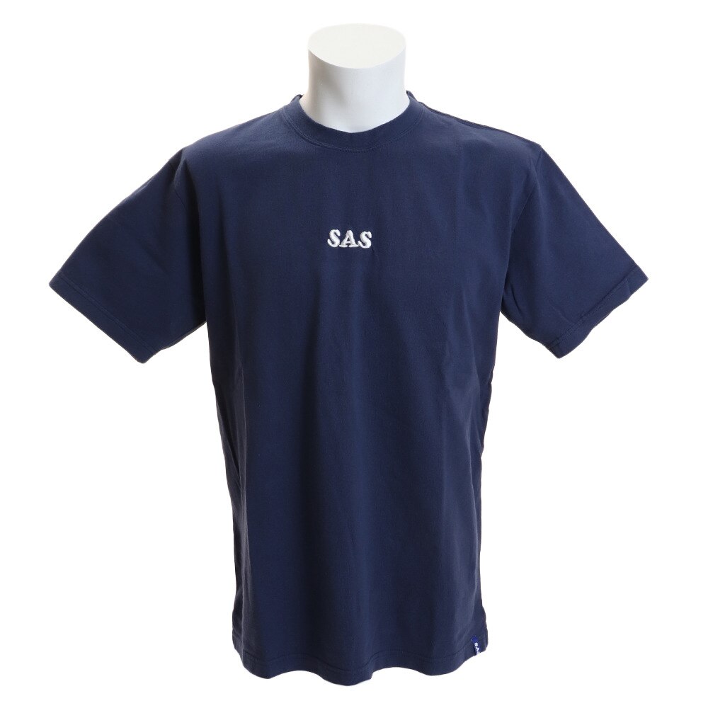  ヘビー天竺 刺繍ロゴTシャツ SAS1917205-3-NVY