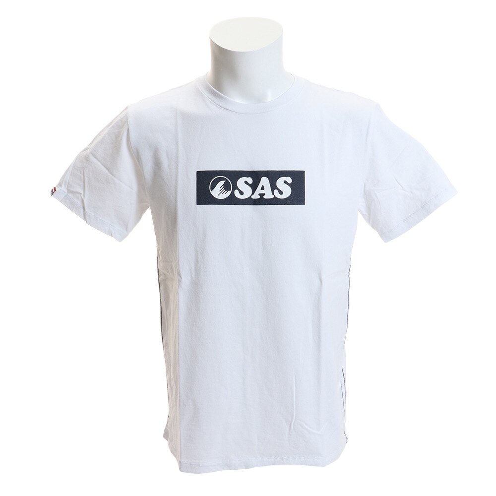  プリントTシャツ ボックスロゴ SAS1744405-5-OWHT