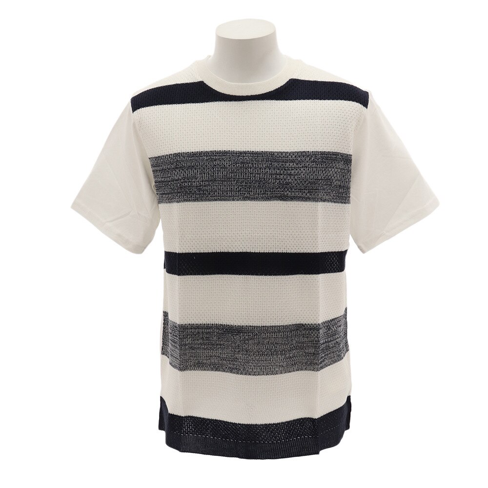  ニット切り替え Tシャツ 28342NVY オンライン価格