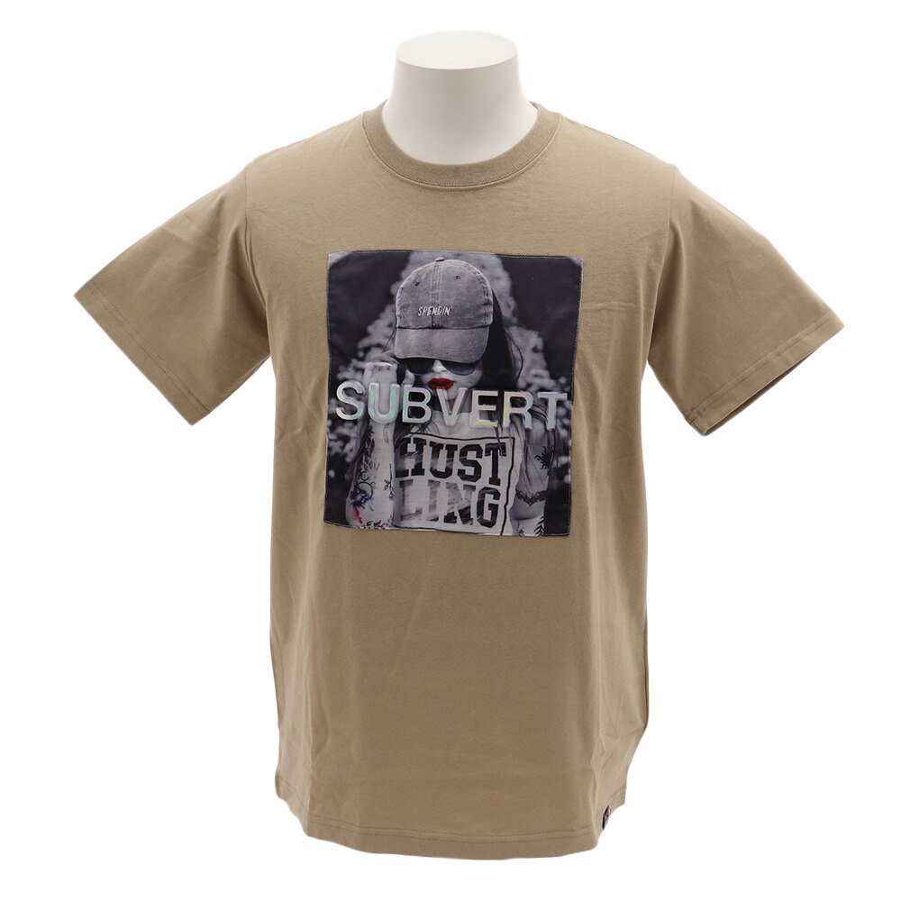  Tシャツ ガールズフォトエンボス半袖3 9570074-BEG オンライン価格