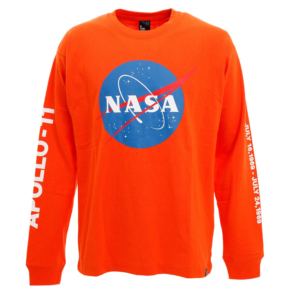  Tシャツ メンズ 長袖 NASA ミートボール 9770903-ORG