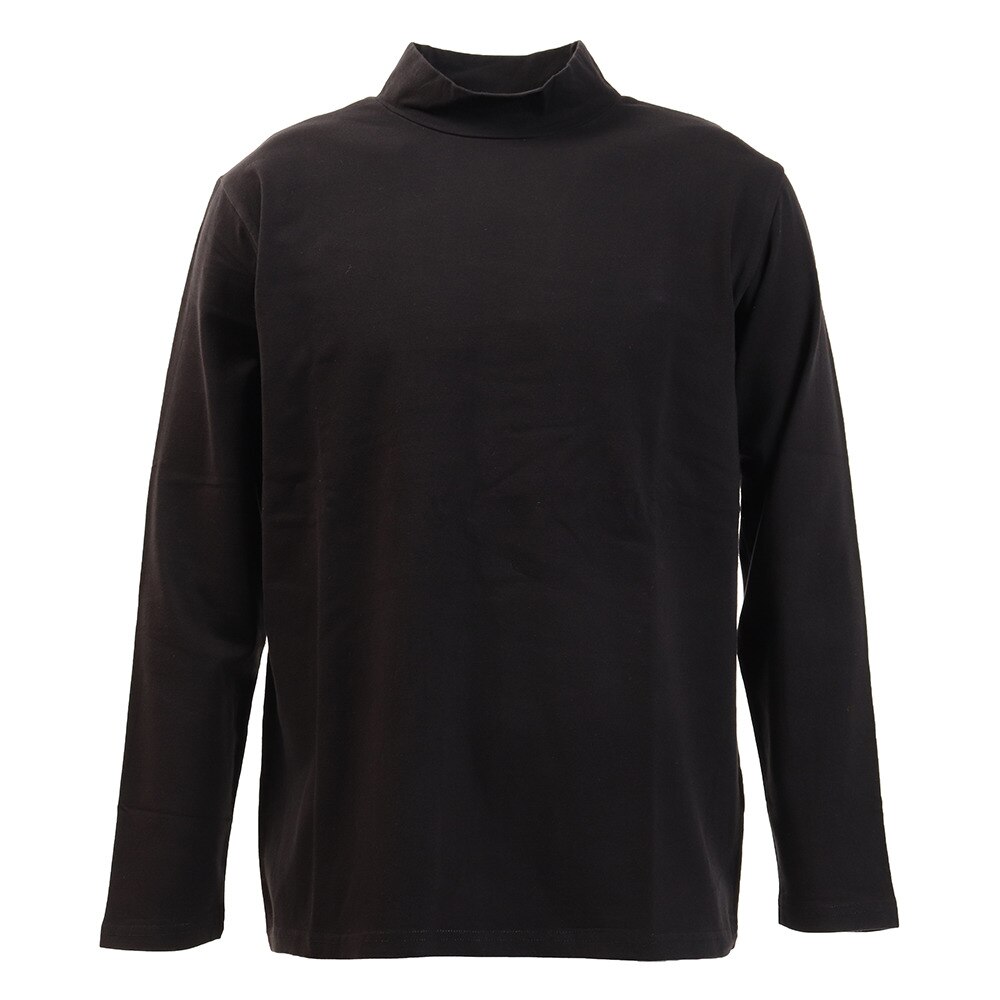  スムースモックネックTシャツ 9751037-BLK