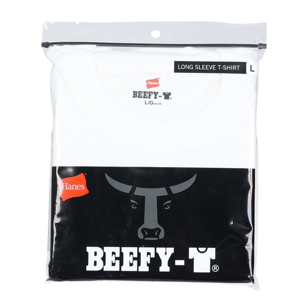 ヘインズ（Hanes）（メンズ）メンズ BEEFY-T 長袖Tシャツ H5186 010 オンライン価格