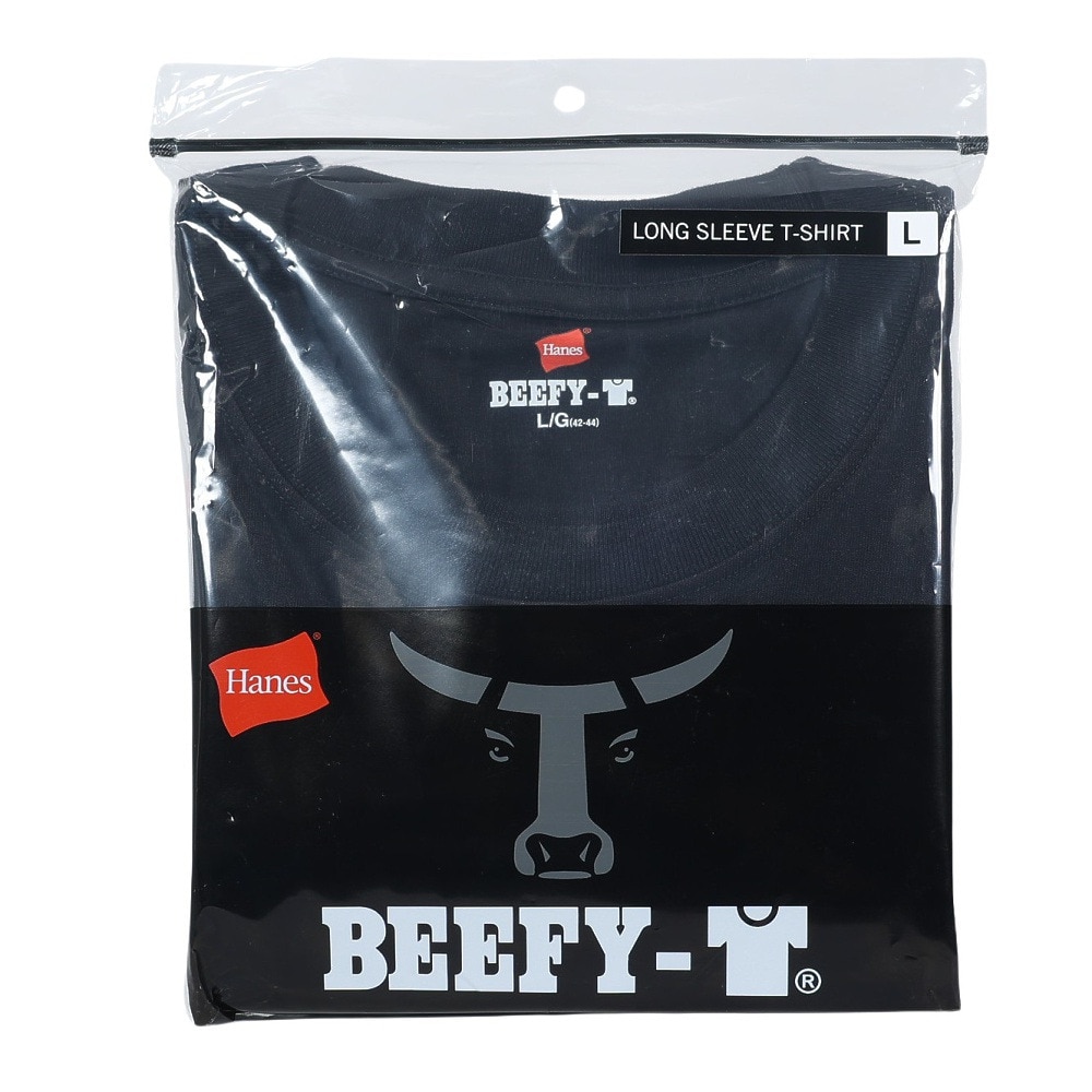 ヘインズ（Hanes）（メンズ）メンズ BEEFY-T 長袖Tシャツ H5186 090 