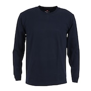 (メンズ)Tシャツ メンズ 長袖 ロンT ビーフィー BEEFY クルーネック ネイビー 紺 無地T 定番 長持ち H5186 370