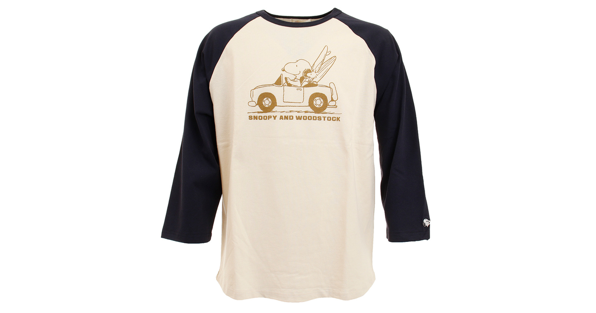 Tシャツ メンズ 長袖 スヌーピー プリントラグラン9分袖 05ivo オンライン価格 パワー トゥ ザ ピープル スーパースポーツゼビオ