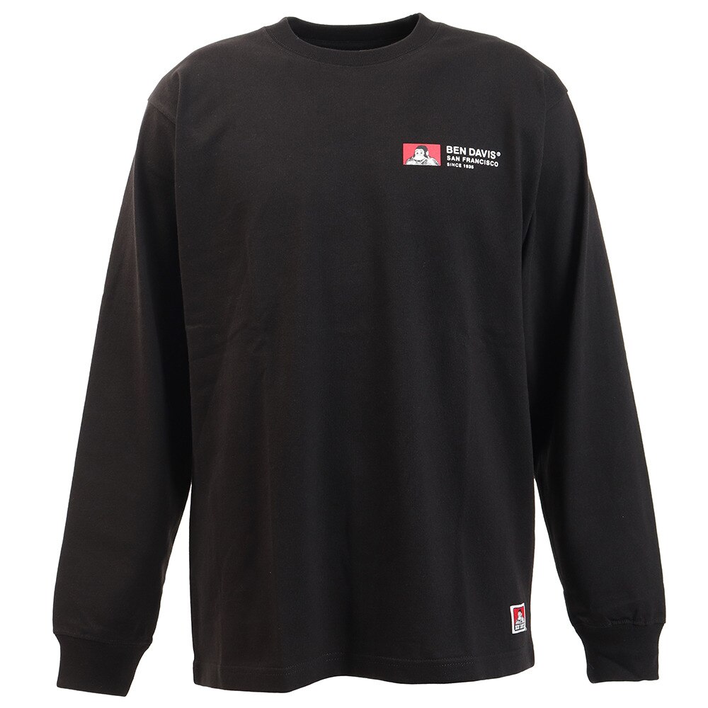  Tシャツ メンズ 長袖 LAVEL 0380022-BLK