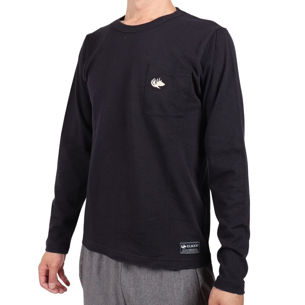  Tシャツ メンズ 長袖 JQD ポケット ロングスリーブ 881EK0HD3180NVY