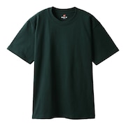 (メンズ)Tシャツ メンズ ビーフィー BEEFY 半袖 クルーネック ダークグリーン 無地T 定番 長持ち H5180 570