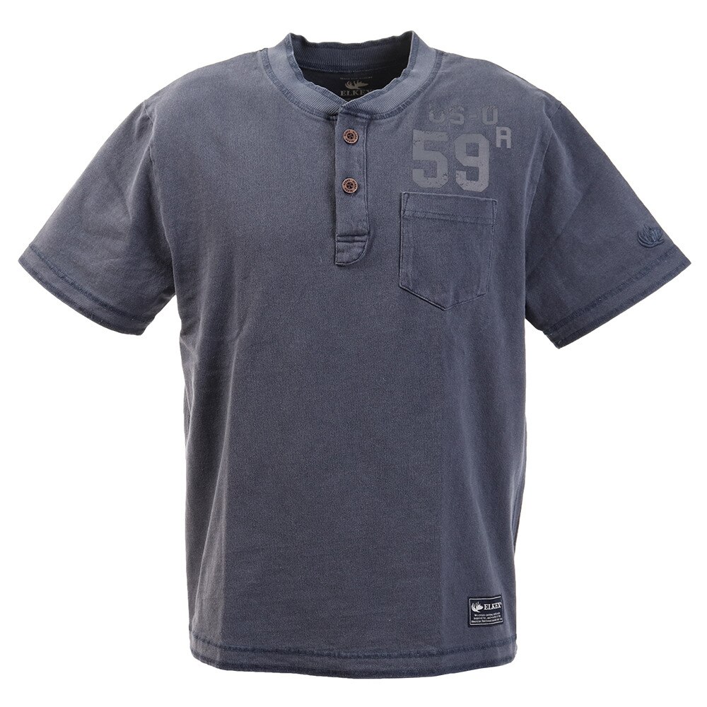  GARMENT DYED ヘンリーネックシャツ 881EK0SD3294NVY オンライン価格