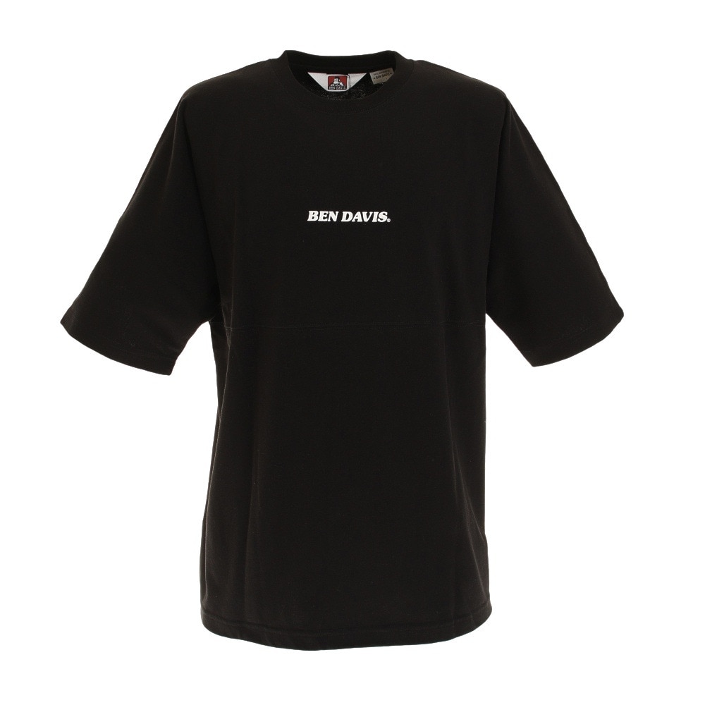  バックプリント ビッグシルエット フットボール 半袖Tシャツ 0580020-BLK