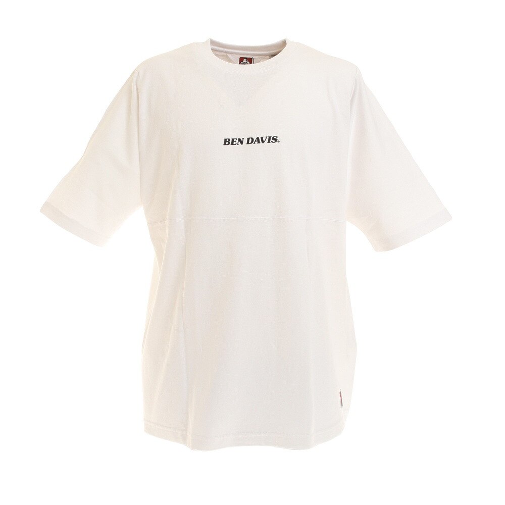  バックプリント ビッグシルエット フットボール 半袖Tシャツ 0580020-WHT