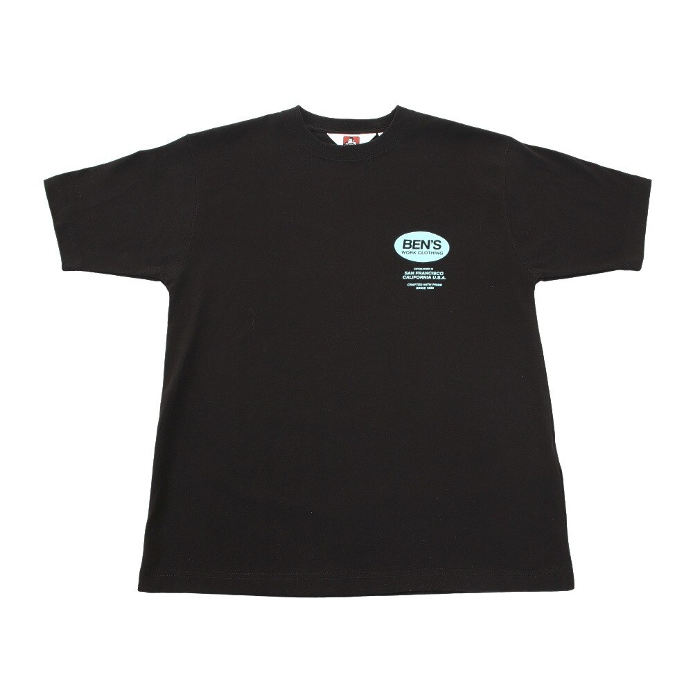  オーバルロゴ 半袖Tシャツ 0580025-BLK