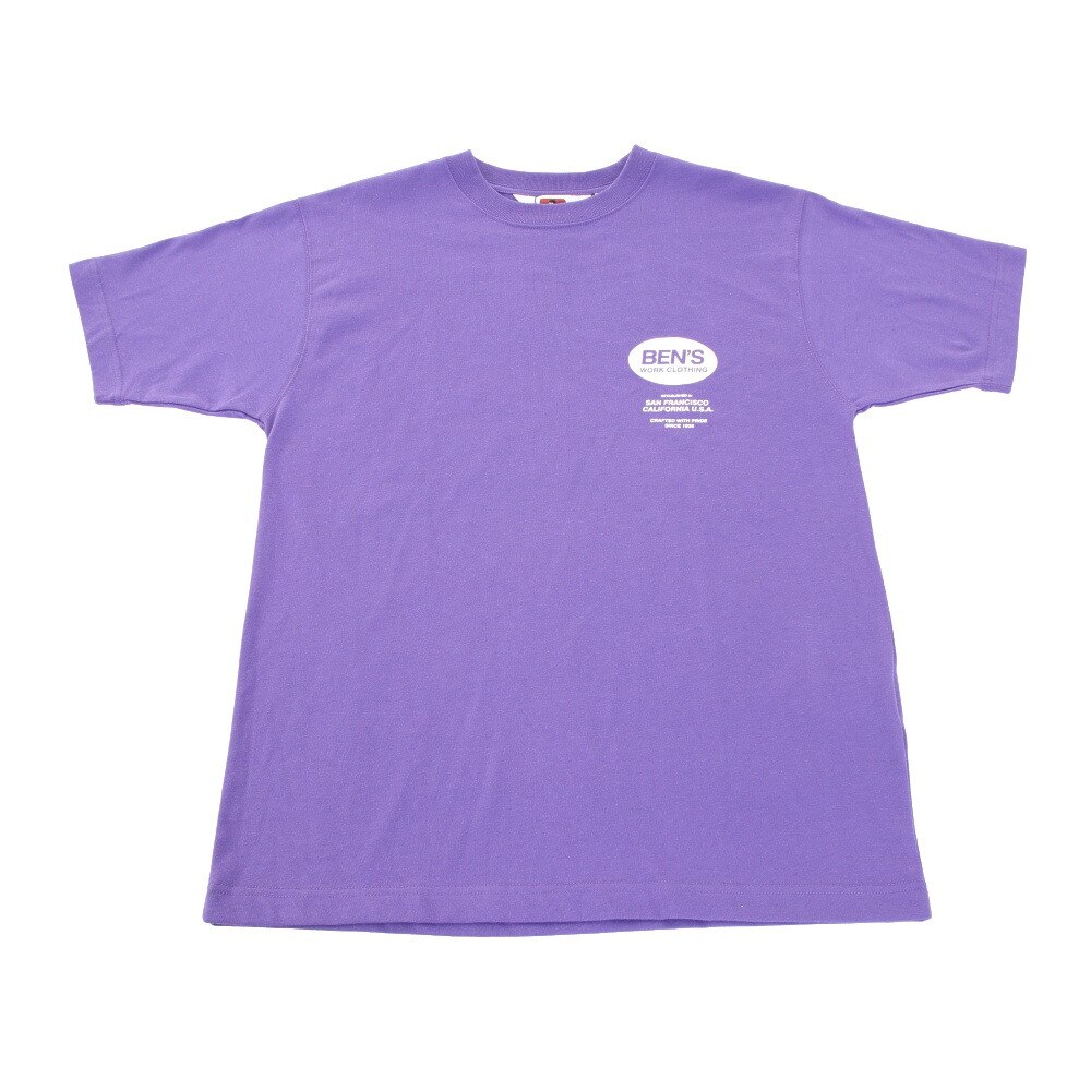  オーバル ロゴ Tシャツ 0580025-PUL