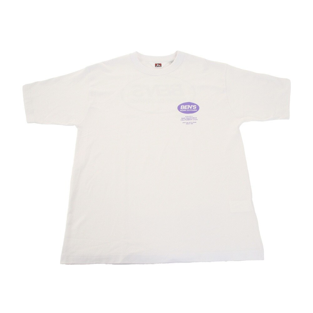  オーバル ロゴ Tシャツ 0580025-WHT
