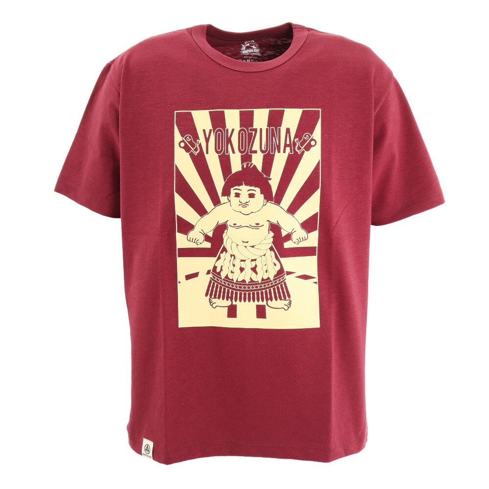 横綱プリント 半袖Tシャツ 07-085BU