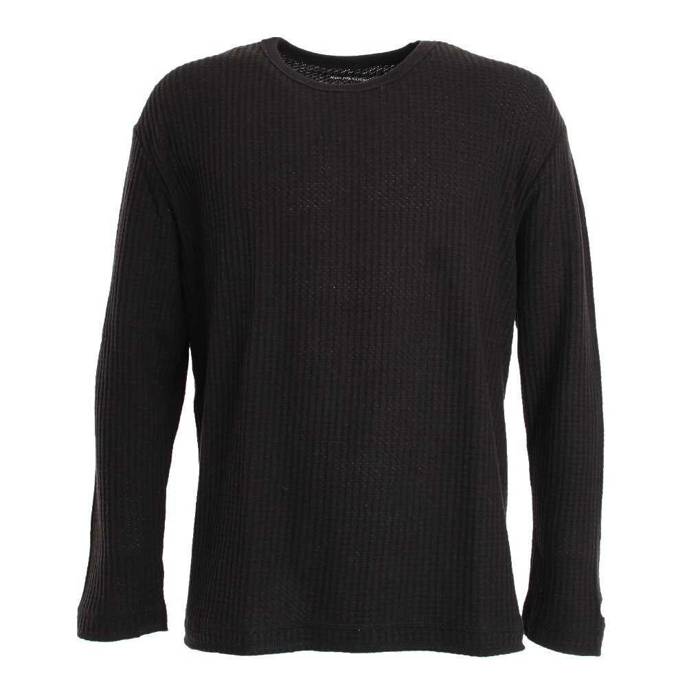  ワッフル 長袖Tシャツ 881EK0HD7027BLK オンライン価格