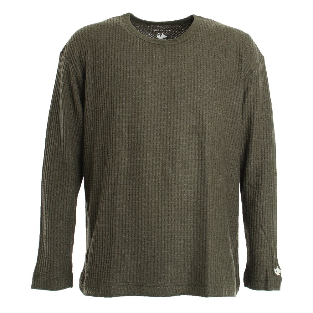  ワッフル 長袖Tシャツ 881EK0HD7027KHK オンライン価格