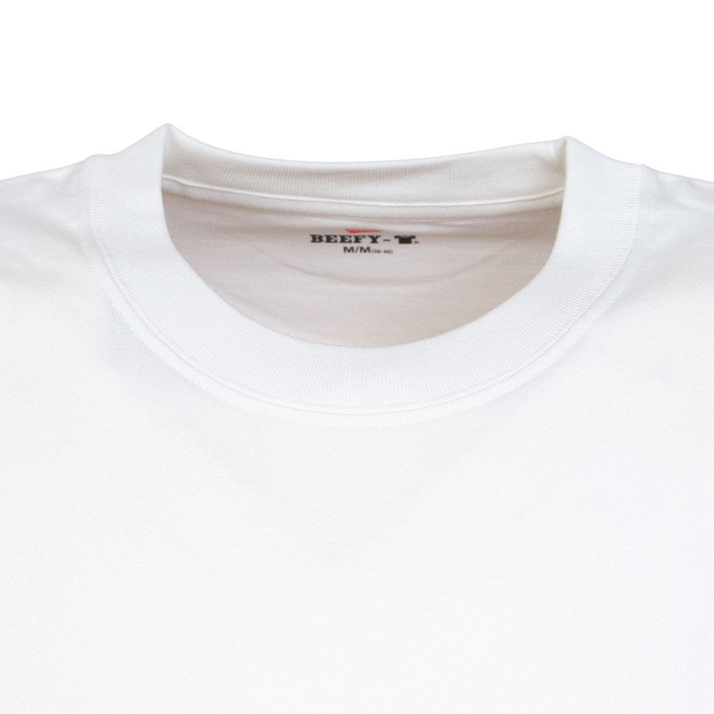 ヘインズ（Hanes）（メンズ）Tシャツ メンズ 長袖 ロンT ビーフィーポケット ロングスリーブ 白 無地T 定番 長持ち H5196 010 オンライン価格