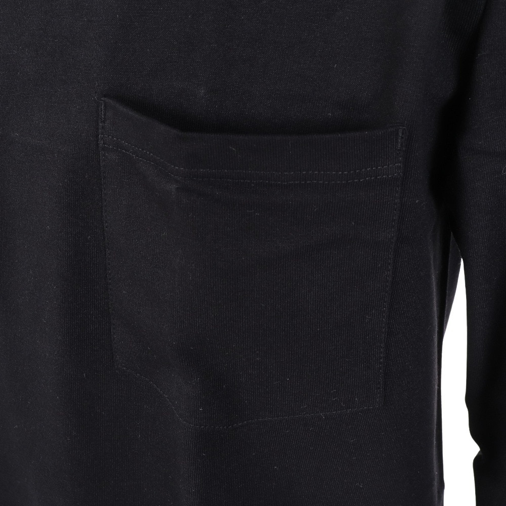 ヘインズ（Hanes）（メンズ）Tシャツ メンズ 長袖 ロンT ビーフィーポケット ロングスリーブ 黒 無地T 定番 長持ち H5196 090 オンライン価格