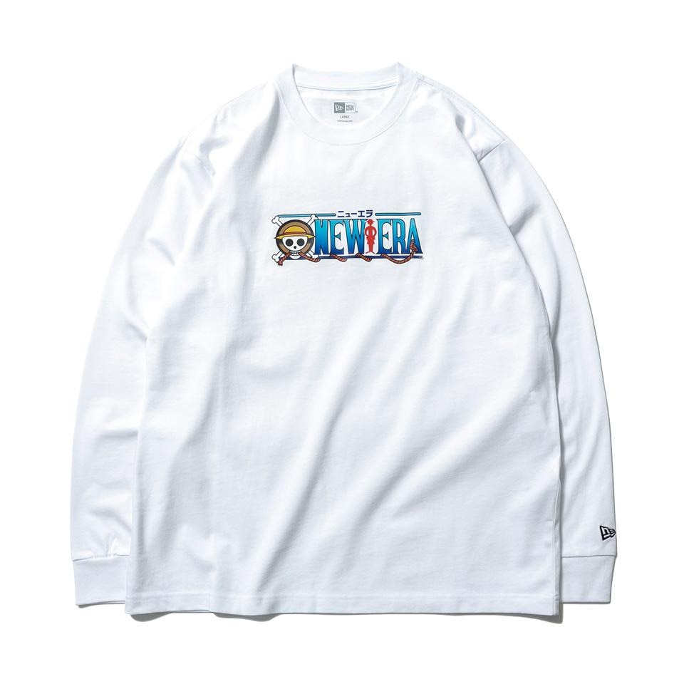 One Piece タイトルロゴ コットン 長袖tシャツ ニューエラ エルブレス