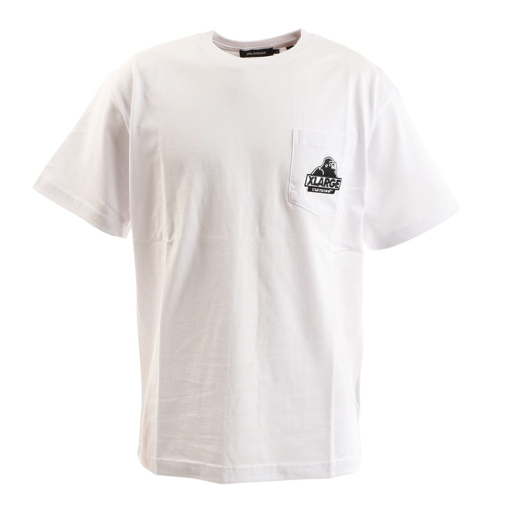  EMBROIDERY POCKET 半袖Tシャツ 101202011006 WHT