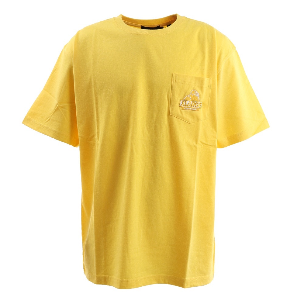  EMBROIDERY POCKET 半袖Tシャツ 101202011006 YEL オンライン価格