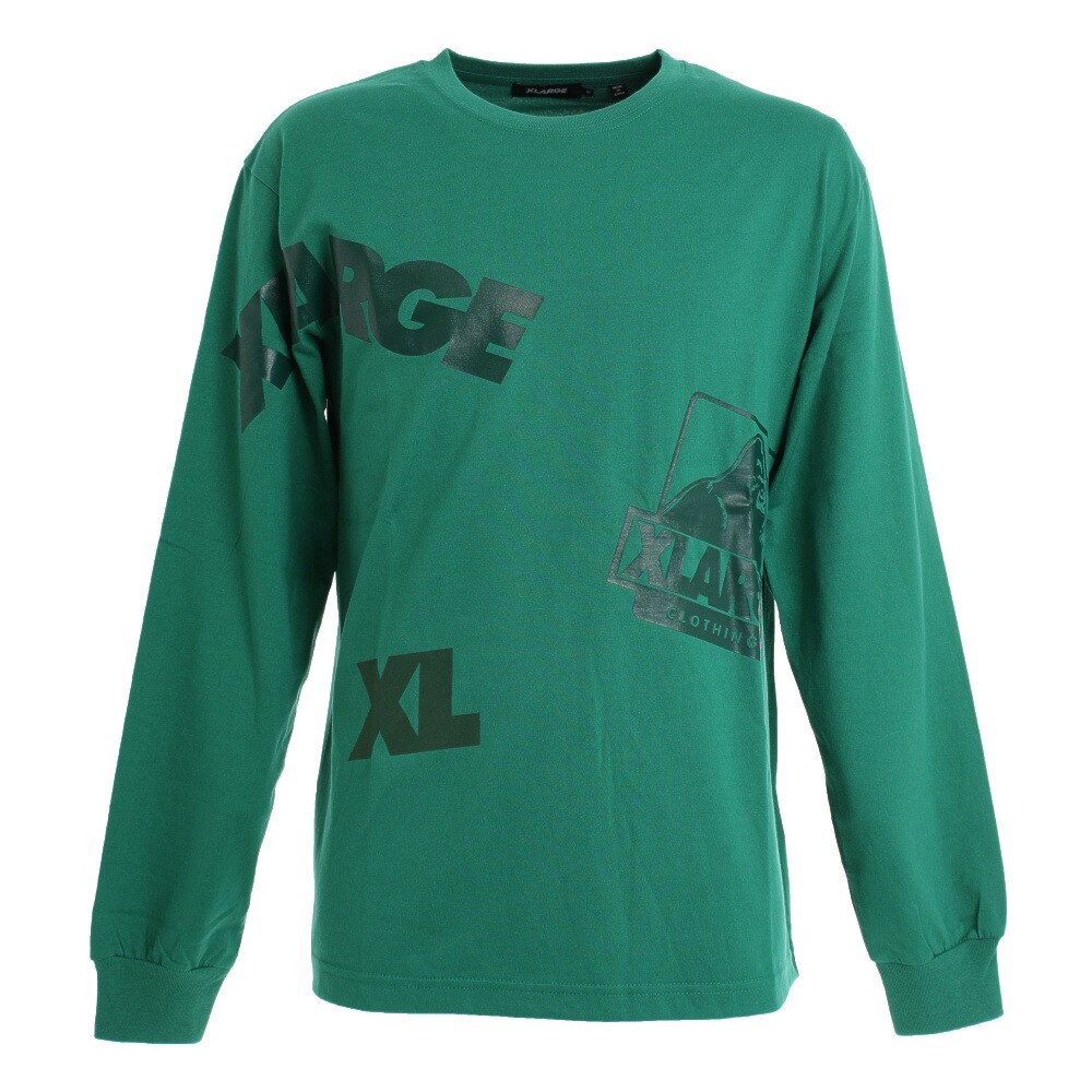  長袖Tシャツ ランダムプリント 101203011020 GRN