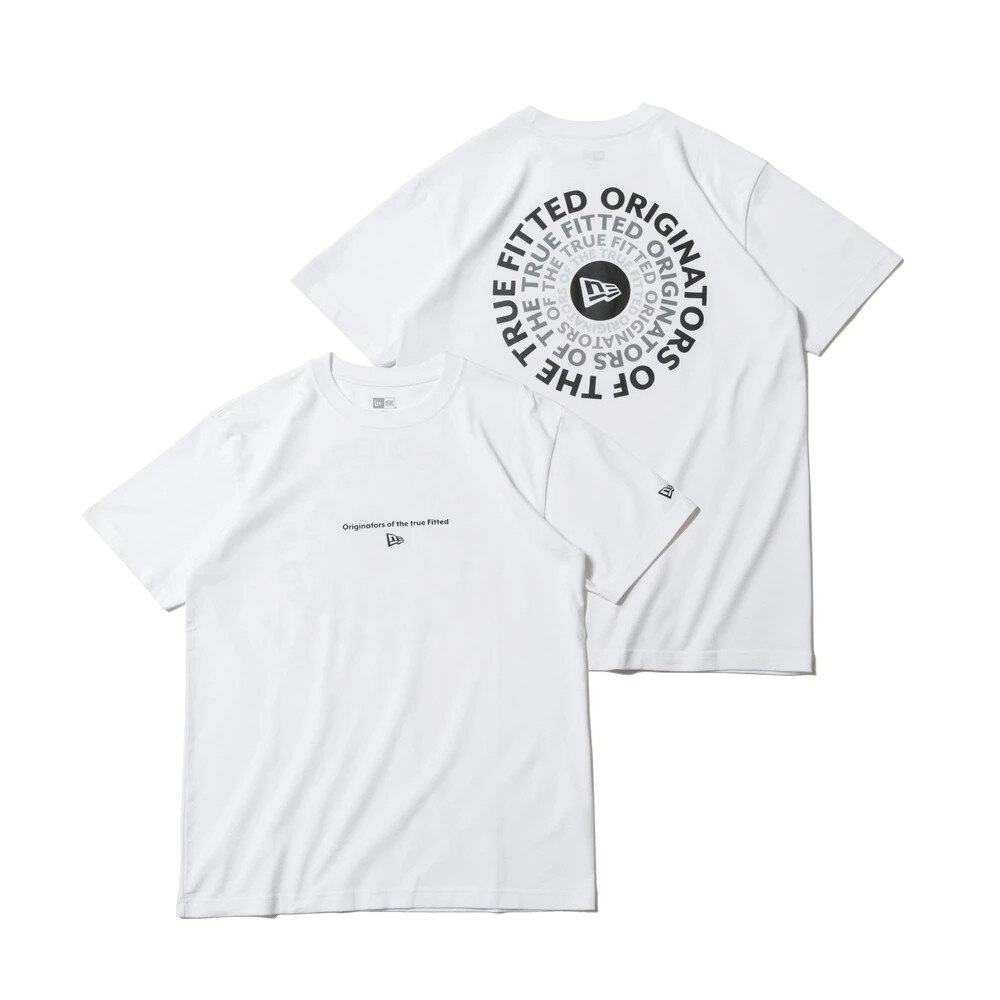  半袖 コットン Tシャツ Originators of the True Fitted ホワイト×ブラック レギュラーフィット 12674217
