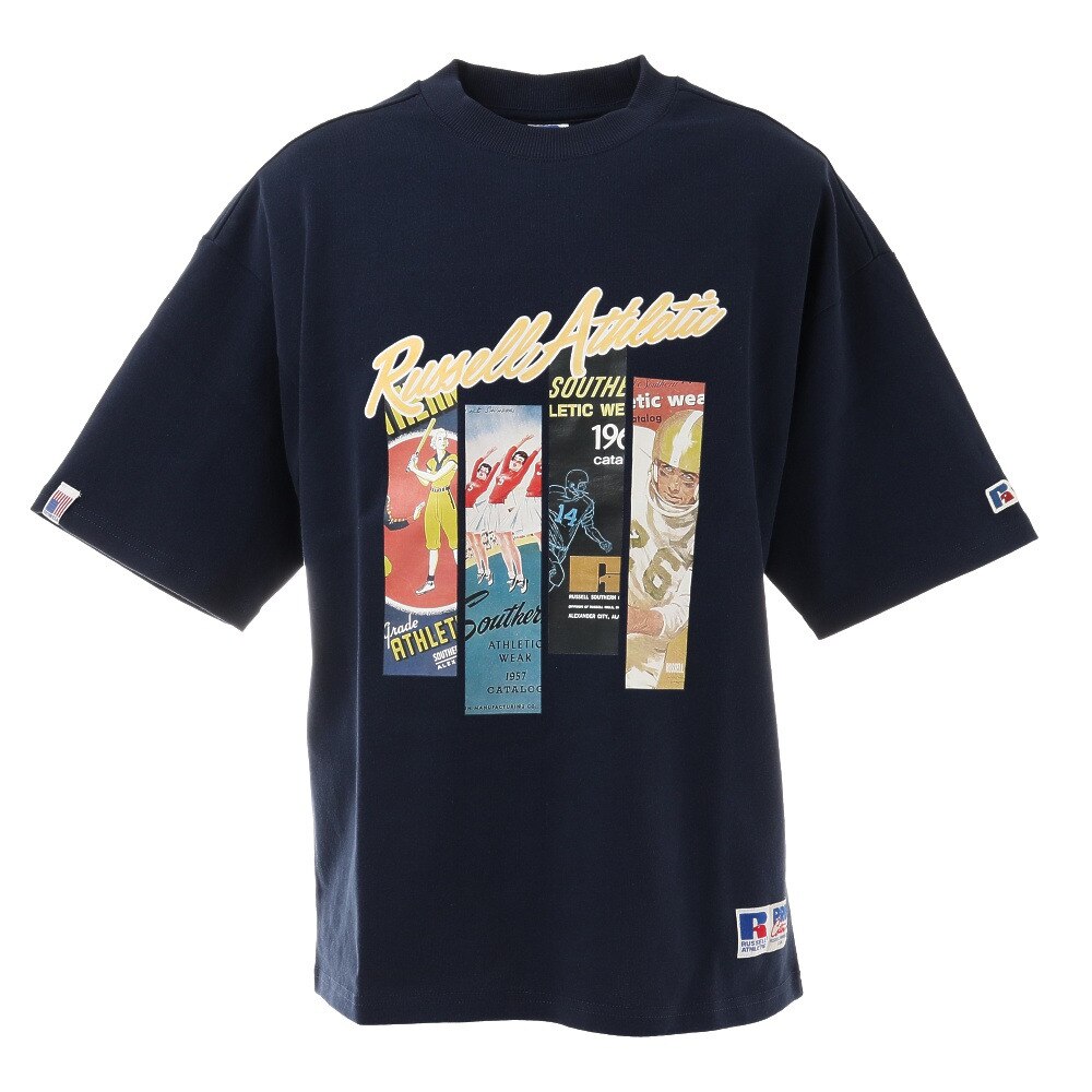  PRO USA 半袖Tシャツ RBM21S0011 NVY ヘビーウェイト プロコットン